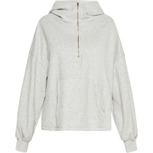 usha - BLUE LABEL - Sweatshirt - Lichtgrijs - Pofmouwen - Capuchon