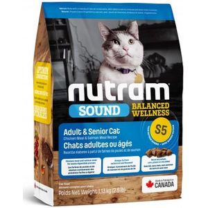 Nutram kattenvoer Adult & Senior S5 5,4 kg - Kat