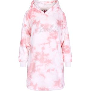 Roze-wit fleece oversized sweatshirt / MAAT M-L