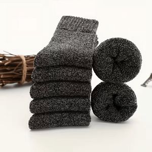5 Paar 100% wollen Heren Sokken - Kasjmier Wol mix- Dikke Winter Sokken - Zacht, Warm & Luxe