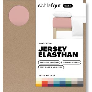 schlafgut Easy Jersey Elasthan Hoeslaken S - 90x190 - 100x220 154 Purple Mid