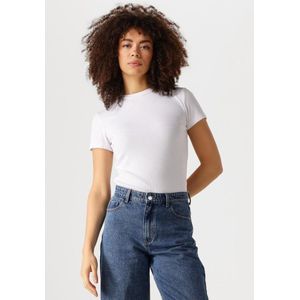 EDITED Naara T-shirt Tops & T-shirts Dames - Shirt - Wit - Maat 34