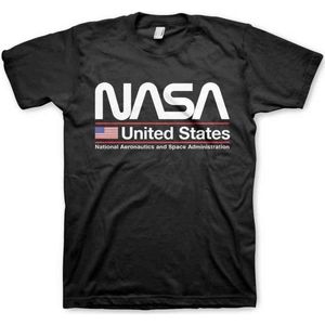 NASA Heren Tshirt -S- United States Zwart