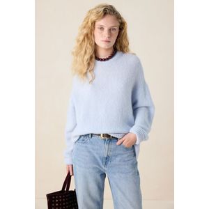 Sissy-Boy - Lichtblauwe Trui - Vesten - Relaxed Fit - Lange Mouwen