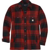 Carhartt Jacke Flannel Sherpa-Lined Shirt Jac Red Ochre-L