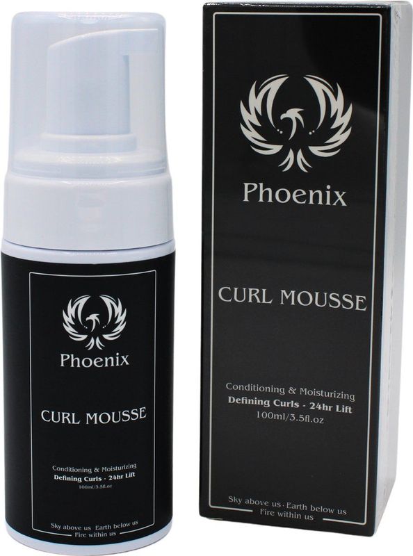 Phoenix Hair Products - Curl Mousse - Haarmousse - Verstevigende, Hydraterende & Verzorgende werking - Vegan - 100ml