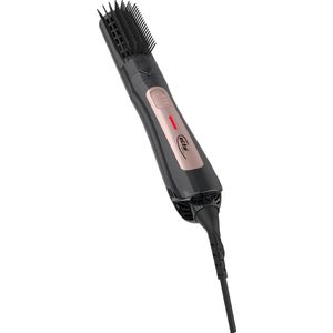 Elta Föhnborstel - airstyler - warmteluchtborstel - krulborstel - Volume- en droogborstel - Krulföhn - 600 watt - Zwart met goud kleur.