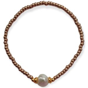 Armband - The Seabiza Collection - Parel - Delica Bronze