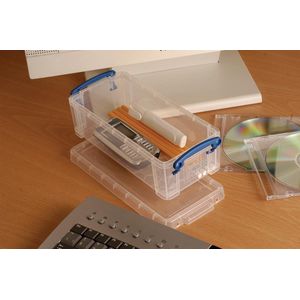 Really Useful Box pennenbakje 09 liter transparant