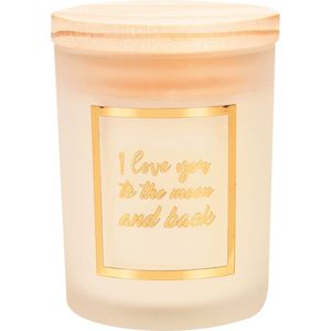 Small scented candles gold/white - To the moon
