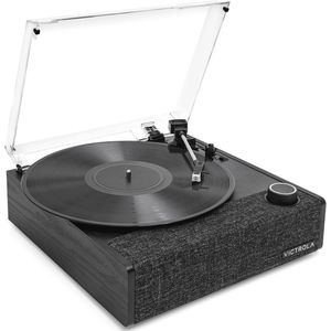 Vintage Draaitafel met Bluetooth, 3-Snelheden en Vinyl Streaming Technologie