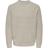 ONLY&SONS - ONSJOIN RLX LS RAGLAN KNIT - Gebreide Trui - Grijs