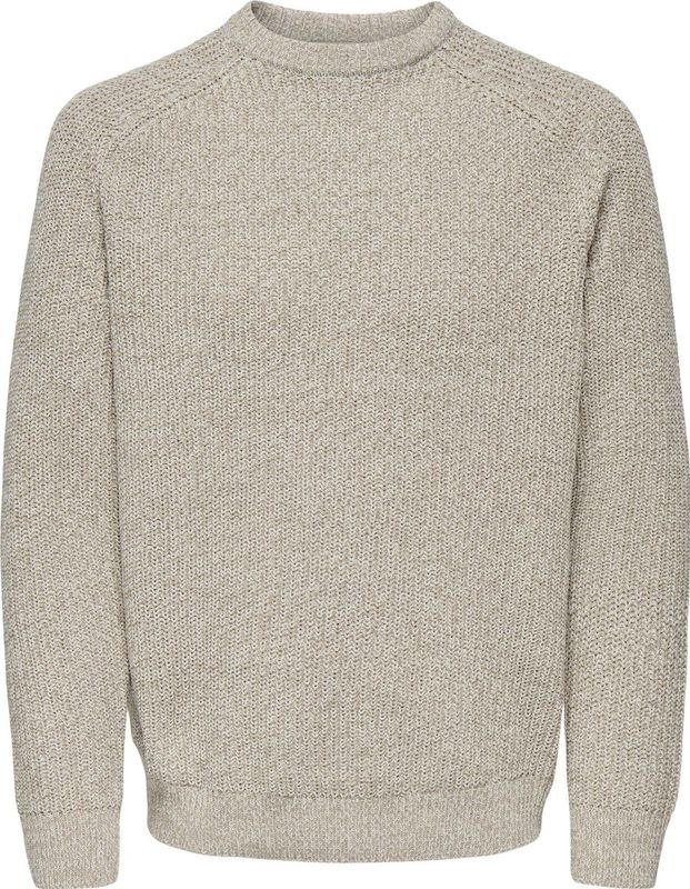 ONLY&SONS - ONSJOIN RLX LS RAGLAN KNIT - Gebreide Trui - Grijs