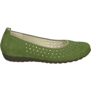 Waldlaufer - 329050 Hesima - Ballerinaschoenen - Groen - Nubuck - Rubber Zool