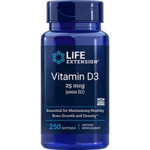 Vitamine D3 1000 IU (250 gelcapsules) - Life Extension