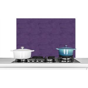 Spatscherm keuken - Leer - Paars - Dierenvel - Dieren - Keuken - 90x60 cm - Spatwand fornuis - Muurbeschermer