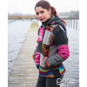 Pure Wool damesvest WJK-06 - multi - XL