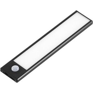 LED onderkast verlichting - Neutraal wit - USB oplaadbaar - 20cm - Zwart