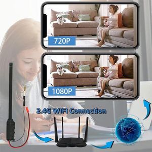 4K/1080P HD WiFi Draadloze Nanny Cam met Bewegingsdetectie DIY Micro SD Opnemen Remote Viewing - Perfect voor Thuis en Kantoor Beveiliging