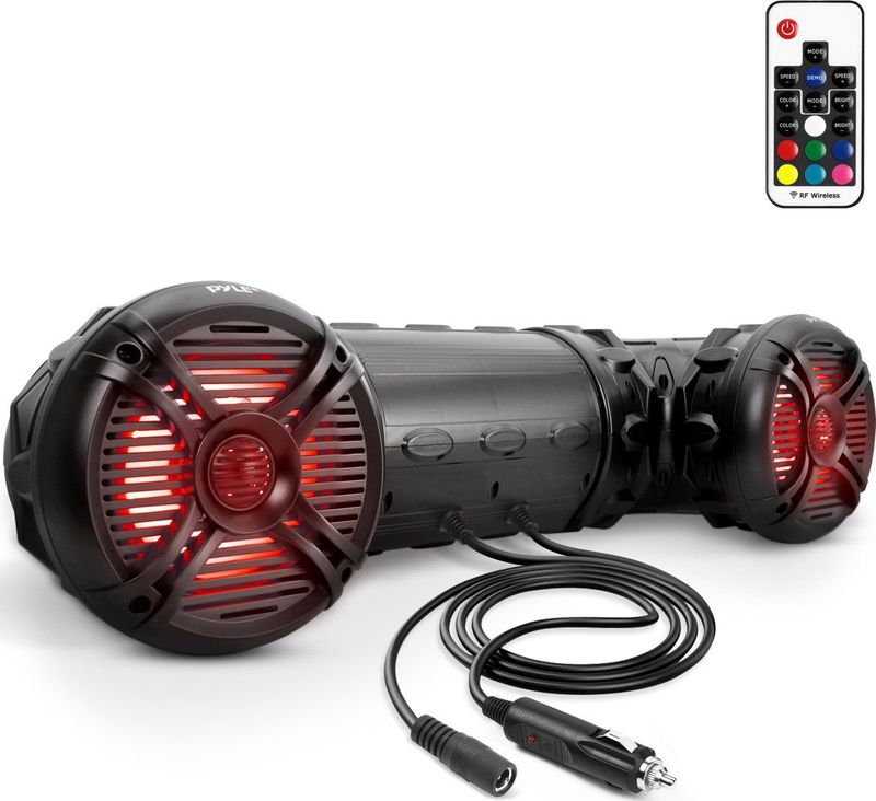 Pyle - Marine ATV-aangedreven Luidsprekers - 16,5 cm - Draadloze Bluetooth - 800 Watt