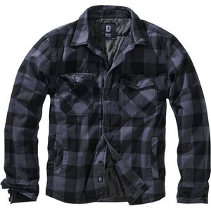 Brandit Lumberjacket Zwart Grijs Vest Heren