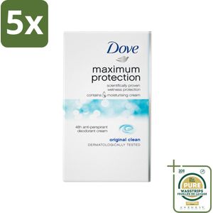 5 x Dove Deodorant Stick - Maximum Protection - Original Clean - 45 ml - Grootverpakking - Anti-transpirant Stick - Deodorant Stick - Maximum Protection - Anti-transpirant - Zweet En Geur