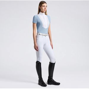 Cavalleria Toscana American Wedstrijdshirt Dames Fog Blue M Blue Fog