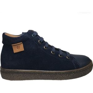 naturino mt 30 veter/rits hoge lederen sneakers Albus navy
