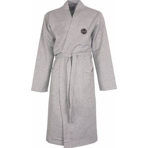 MEQ Heren Badjas - Ochtendjas - Kimono - Grijs - Maat S