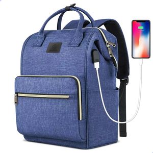 AG Rugzak & laptoptas - Blauw-rugtas -Geschikt voor 15.6 inch laptop - 26L - laptopvak - laptoptassen Anti Diefstal waterafstotend - voor dames, heren, jongens en meisjes - Inclusief Usb Oplaadstation - Blauw