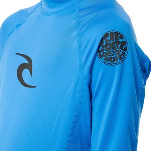 Rip Curl Jongens Brand Wave Short Sleeve Lycra Vest - Blue