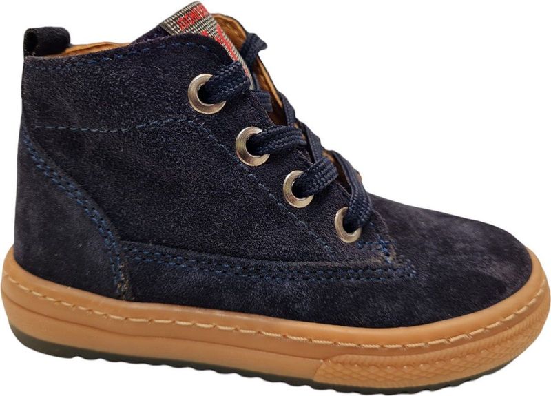 Jochie en Freaks - Jongens Veterschoen - Blauw - Leer