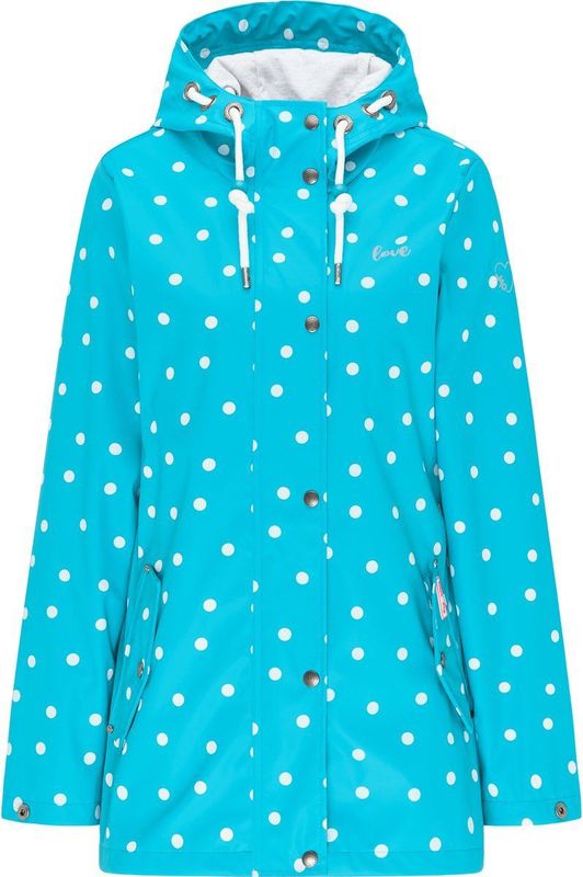 myMo - keepsudry - Regenjack - Grijs - Waterdicht met Polkadots