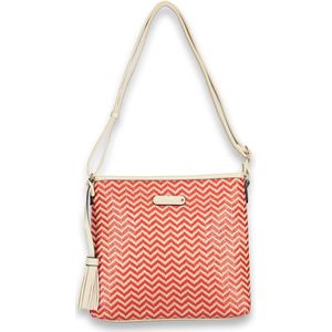 Sapphire crossbody flat (rode)