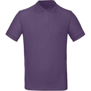 Senvi Classic Fit Polo Biologisch Katoen - Kleur Paars - Maat XXXL