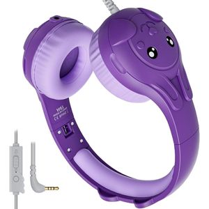 Koptelefoon kinderen met draad - Kinderkoptelefoon - Bedrade hoofdtelefoon - Veilig volume - School - Tablet - Laptop - Reizen - Muziek luisteren