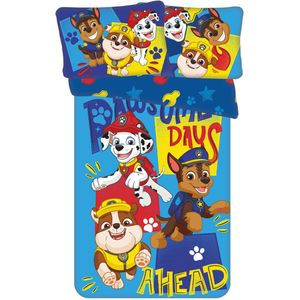 Dekbedovertrek - Paw Patrol - Kinderdekbed - Blauw - 100 x 135