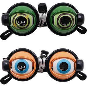 2PCS Cute glasses toys - Party glasses with Big Eyes for Costume Accessories and Photo Booth Props