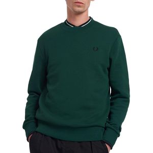 Fred Perry Crew Neck Sweatshirt Truien & Vesten Heren - Sweater - Hoodie - Vest- Groen - Maat S