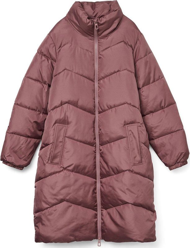 Vmcligario - Jas - Hoge Hals - Lang - Volledig Gevoerd - Polyester Voering