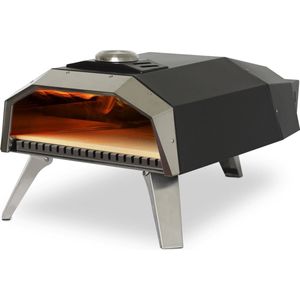 Burnic pizzaoven voor buiten - Gas Gestookt - ø 30 cm - Draagbaar en Opvouwbaar - Tot 500°C - Met Ingebouwde Thermometer