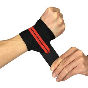 Polsband, Polsbrace - 2 Bars Zwart/Rood