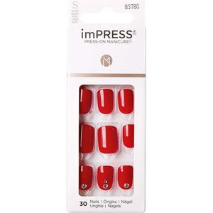 KISS - imPRESS Press-On Manicure - Korte Lengte Vierkant - Kill Heels - Inclusief 30 Nepnagels