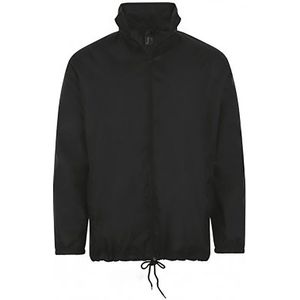 SOLS Unisex Shift Showerproof Windbreaker Jasje (Zwart)