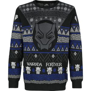 Black Panther Wakanda Forever Heren Christmas jumper - meerkleurig - XXL