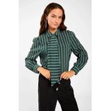 Fenne - Blouse - Ever Green - Lange Mouwen - Verticale Strepen