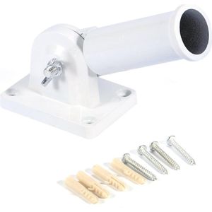 Vlaggenstokhouder - Sterke Vlaggenstok Houder - Aluminium - Inclusief bevestiging set - 29mm - geplaatst 2 Posities - Nederlandse vlag - Vlaggenstok