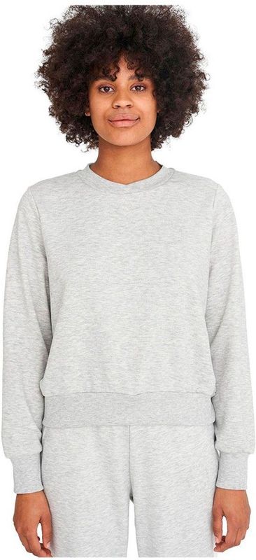 Noisy May - Lupa Logo Hoodie - Grijs - Gebreide Sweater