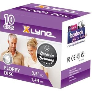XLYNE - Pack van 10 Diskettes - 1,44 MB - Floppy Disc - 3,5 Inch