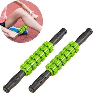 Relaxdays 2 x massageroller - trigger point massage - massage stick - handvatten – fitness